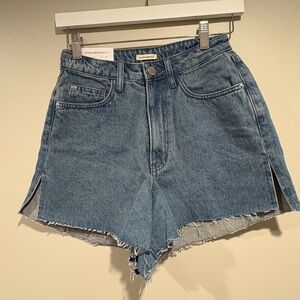 We Wore What Blue Denim Boyfriend Short Size 24